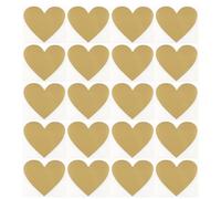 20Pcs Scratch Sticker Label for Wedding Birthday Certificates Card Stickers for Making Raffle Card Heart Shaped Labels