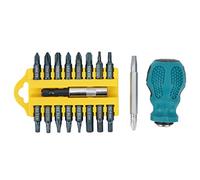20Pcs Screwdriver Bit Kit with Universal Flexible Shaft, S2 Vanadium Steel Bits, Portable Mini Repair Hand Tools Set - Durable Grip, Ergonomic Design for Electrical Maintenance