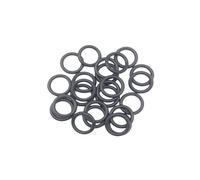 20pcs Sealing Gaskets CS 1.8mm ID 1.8~30 mm Automobile Nitrile Rubber Round Shape Corrosion Resist Washer Black(ID 5mm CS 1.8mm)