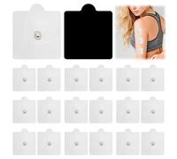 20Pcs Self-Adhesive Electrodes with 3.5mm Stud Connection 5x5cm for Pain Treatment, Muscle Growth, Toning and Massage Compatible with Sanitas, Boots, Kinetik Tens Machines