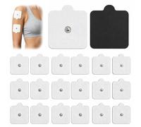 20PCS Self-Adhesive Electrodes with 3.5mm Stud Connection 5x5cm TENS | Machine Pads Replacement for Pain Treatment Muscle Growth Toning Massage for Kinetik Sanitas Beurer Boots Tens Machines
