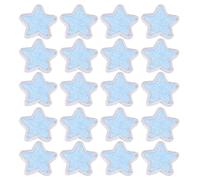 20pcs Self Adhesive Five Pointed Star Embroidered Patch for Jackets | Polyester, Supple Fabric, Easy No Sew Fix, Cover Small Holes, Decorative Use for Leather