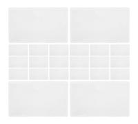 20pcs Self Adhesive Index Card Holder PVC Pockets for Labels
