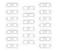 20pcs Self Adhesive Pipe Clamp for Water Pipes and Ducting Line | Plastic White Holder, Moisture Resistant Adhesion, Indoor or Outdoor Use, No Drilling Needed for Repairs