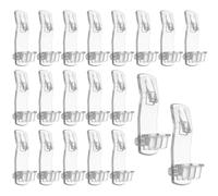 20pcs Self Locking Shelf Support Pegs, Clear Plastic Shelf Pins Self-Locking Bracket Clips Replacement Shelf Pegs Shelving Pegs for 1/4in Diameter Holes & 0.79in Shelves Furniture Kitchen Cabinet