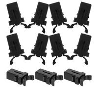 20pcs Self Locking Trash Can Latch Replacement for Bin Doors | ABS Plastic, Black Finish, Easy Installation, for Metal Bins and Outdoor Curbside Use