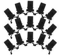 20pcs Self Locking Trash Can Lid Latch Replacement Press Catch Black | ABS Plastic Construction, Quick DIY Fitting, Universal Household Use, Helps Deter Animal Tampering in Garages