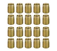 20Pcs Self Tapping Threaded Inserts Carbon Steel M2 M3 M4 M5 M6 M8 M10 M12 Thread Repair Inserts Kits for Automotive Furniture Electronics and DIY Fastener Repair
