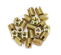 20Pcs Self Tapping Threaded Inserts Carbon Steel Thread Slotted Fastener Screw Bushing Repairing Accessories