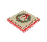 20pcs/Set 1ROLL Creative Merry Christmas Snowflake Printing Napkins Xmas Napkins Christmas Tree Napkins