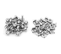 20Pcs/set Captive Nut Network Cabinet Rack Screws & Cage Nuts Assortment Kit Mounting Screws Hardware (M5*20)