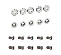 20pcs/Set Carbide Inserts Round 16mm with M5x9mm Screws, Indexable Cutter Blade for Lathe Wood Turning Tools