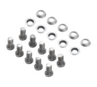 20pcs/Set Carbide Inserts Round Blade 8.9mm with Screws Kit, Wood Hollowing Tools DIY Lathe Turning Cutter