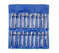 20Pcs/set Grinding Head Shank Abrasive Polishing Grinding Nail Bit Jade Stone Metal Cutting Carving Drill Burrs Rotary Tool Accessories Kit