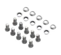 20pcs/Set Solid Carbide Cutter and Screws Kit, Wood Hollowing Tools Round Blade Lathe Turning Inserts 8.9mm