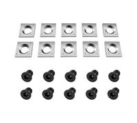 20pcs/Set Tungsten Carbide Cutters with Screws Kit, Square Straight Blade Wood Lathe Turning Inserts(15MM)