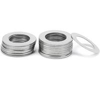 20pcs/set Ultrathin Shim Plain Gasket M3 M4 M5 M6 M8 M10 M12 M14 304 Stainless Steel Super Ultra Thin Flat Washer(M4x6x0.2mm)