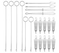 20pcs Sewing Ring Flipper Hook, Drawstring Threader Tool Flexible Drawstring Threaders Sewing Loop Kit for Fabric Coats Jackets Hoodies Sweatpants