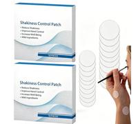 20Pcs Shakiness Control Patch,Tremore Control Patch, Hand Tremors Patches, Thin Wrist Tremor Relief Patches, Gentle Non-Slip Comfort Sticker for Elderly Adults, Ideal for Drinking, Crafting