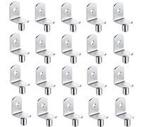 20Pcs Shelf Brackets Support Studs Pegs 5mm Metal Pin Shelves Seperator Furniture Wall Mount Bracket Holder for Cabinet