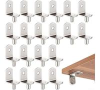 20pcs Shelf Support Pins 5mm L Shaped Pegs for Cabinets Kitchen Shelves Furniture Bookcases Closets and Display Units