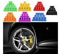 20pcs Silicone 19mm Hex Nut for Car Wheel Lug Nuts Dust Covers to Prevent Rust and (Yellow)