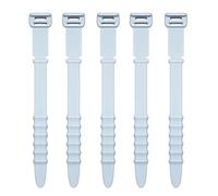 20pcs Silicone Cable for Mouse Headphone Charger Data Cord Holder Strap Organizer Desk Tidy Wire Tie Clips(Blue)