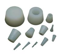 20pcs Silicone Conical Thermostability Powder Injection Plug Rubber Paint Masking Low Temperature Resistance Pipe Close Electroplated(FZ-30x37x26)