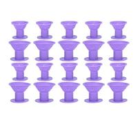 20Pcs Silicone Hair Rollers Set for Heatless Hair Curling - Portable Mushroom Shaped Style Wave Former for All Types - Comfortable Overnight Use