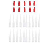20Pcs Silicone Sealant Nozzles Kit with 10Pcs Dust Caps Caulking Nozzle Tips for Sealant Tubes, Finishing Sealing Nozzles for Bathroom/Kitchen Tiling, Anti-Mould Home Repairs & DIY