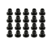 20PCS Silicone Snap-in Locking Hole Plugs - Flush Type Round Rubber Panel Seal Covers for Kitchen, Bulkheads, and Waterproof Sealing - 5mm/0.2 Inch Diameter, Black