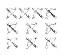 20pcs Silver Alloy Bow and Arrow Charm Pendant for DIY Jewelry Making