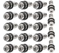 20pcs Silver Cold Rolled Steel Cabinet Shelf Pegs Adjustable