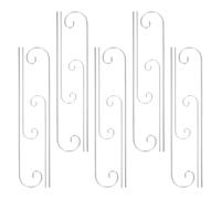 20pcs Silver Plant Label Shepherd Hook Iron Stake for Garden Markers | Curled Tip, Easy Ground Insertion, Outdoor Flower Planter Use, Artistic Style, Versatile Application