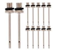 20pcs Silver-plated Copper Ball Inflation Needles, 5mm Thread | Tip Side Hole, Resists Bending, for Football and Kickballs, Equipment Managers and Home Sports Parents