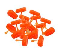 20pcs Simulation Soft Baits Fishing Tackle Corn Shape Boilie Stops Hair Rigs Carp Baits for River Lake Fishing- Red