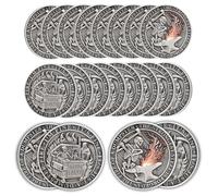 20Pcs Skeleton Dumpster Fire Coin, Grim Reaper Dumpster Fire Challenge Coin - Funny Office Desk Accessories - Novelty Coins Pocket Token - Inspirational Office Gifts for Men Women