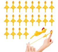 20Pcs Slingshot Chicken Finger Toys Bulk,Flying Chicken Finger Sling Shot Toy Catapult Toys,Rubber Stretchy Chicken Toys,Fun Gag Gifts for Kids Birthday Party Favors Easter Christmas Stocking Stuffers