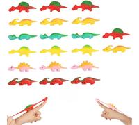 20Pcs Slingshot Dinosaur Finger Toys Bulk,Flying Dino Finger Sling Shot Toy Catapult Toys,Rubber Stretchy Dinosaurs Toys,Fun Gag Gift for Kids Adults Birthday Party Favors Christmas Stocking Stuffers