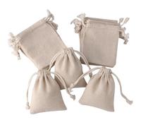 20PCS Small Hessian Bags with Drawstring - 10 ×12 CM Reusable Burlap Gift Pouches - for Wedding Favour, Craft & Jewelry - Fabric Mini Sacks for Party, Advent Calendar & Storage