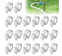 20PCS Small Jubilee Clips 10-16mm Adjustable Hose Clips for Securing Flexible Pipes in Plumbing Systems Hose Clamps for Long Term Durability Stainless Steel Pipe Clip Strong Grip for Home, Bussiness