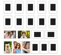 20Pcs Small Magnetic Photo Frame - Mini Picture Frames for Photos 7 x 4.5cm/2.75 x 1.77 Inches Personalised Fridge Magnets Acrylic Photo Frame Blank Photo Frames Insert Fridge Magnets
