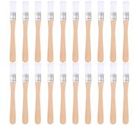 20Pcs Small Paint Brushes, 1/2Inch Soft Thin Bristle Brush with Wood Handle | Small Glue Brushes Nylon Trim Painting Tool for Walls Touch Up Cabinets Fences Furniture Acrylic Watercolor Oil Painting