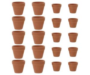 20pcs Small Terracotta Flower Pots Red Pottery Plant Succulent Nursery Pots Clay Ceramic Planter Cactus Flower for Office