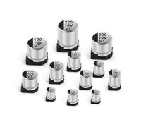 20Pcs SMD Aluminum Electrolytic Capacitor 6.3x5.4mm 6.3V220UF 10V100UF 10V220UF 16V47UF 16V100UF 25V33UF 25V47UF 35V22UF BIANMTSW(25V47UF 6.3x5.4)