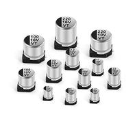 20Pcs SMD Aluminum Electrolytic Capacitor 6.3x7.7mm 6.3V470UF 10V330UF 10V470UF 16V220UF 25V100UF 25V220UF 35V100UF Energy storage elements (Size : 10V470UF 6.3x7.7)
