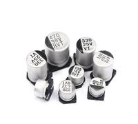 20pcs SMD Electrolytic capacitor aluminum 6.3V 10V 16V 25V 35V 50V 1UF 2.2UF 4.7UF 10UF 47UF 100UF 220UF 330UF 470UF 680UF MQXFCZUX(16V 220UF)
