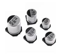 20pcs SMD Electrolytic capacitor aluminum 6.3V 10V 16V 25V 35V 50V 1UF 2.2UF 4.7UF 10UF 47UF 100UF 220UF 330UF 470UF 680UF AUOQKQUT(16V 220UF)