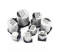 20pcs SMD Electrolytic capacitor aluminum 6.3V 10V 16V 25V 35V 50V 1UF 2.2UF 4.7UF 10UF 47UF 100UF 220UF 330UF 470UF 680UF BIANMTSW(16V 100UF)