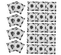 20pcs Soccer Printed Napkins Durable and Soft Party Supplies for Football Themed Celebrations Convenient Serviettes for Sports Parties and Events